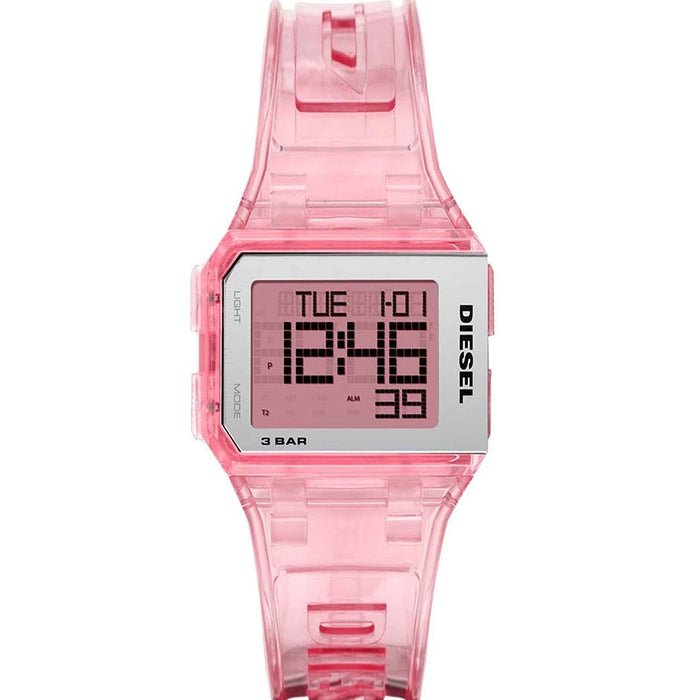 Diesel Women's Chopped Pink Dial Watch - DZ1920