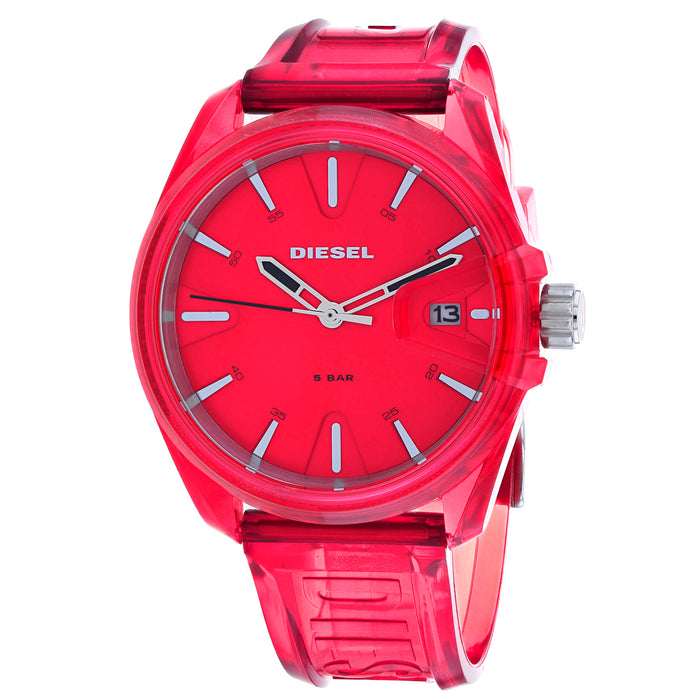 Diesel Women's MS9 Red Dial Watch - DZ1930