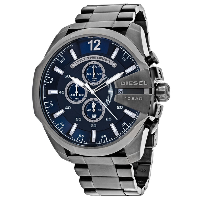 Diesel Men's Mega chief  Blue Dial Watch - DZ4329