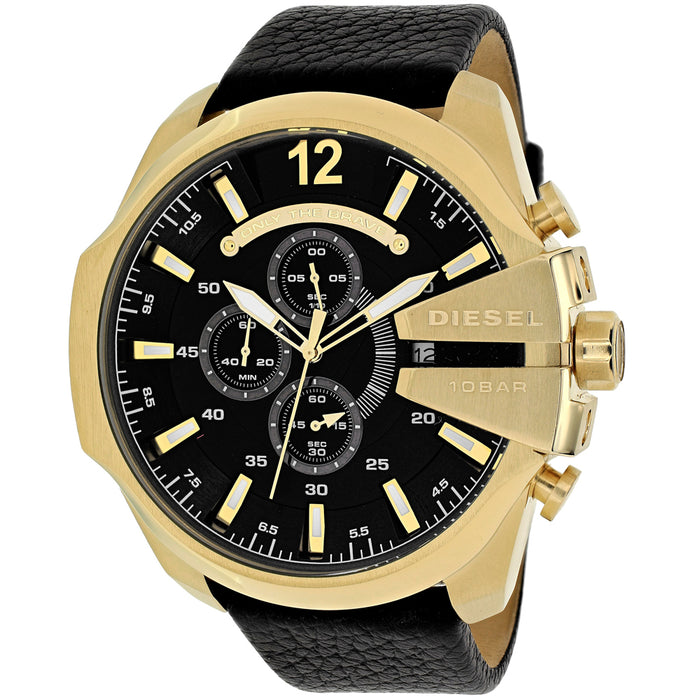 Diesel Men's Mega Chief Black Dial Watch