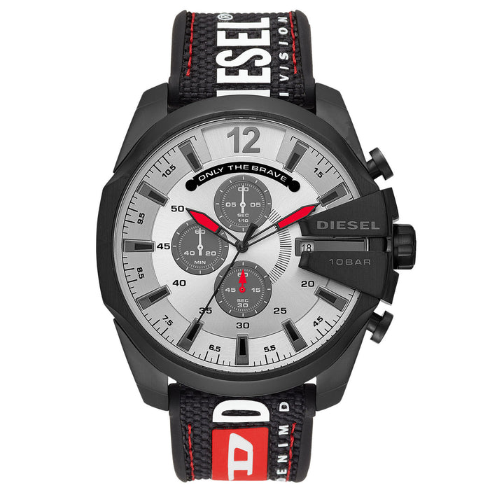 Diesel Men's Mega Chief Silver Dial Watch - DZ4512