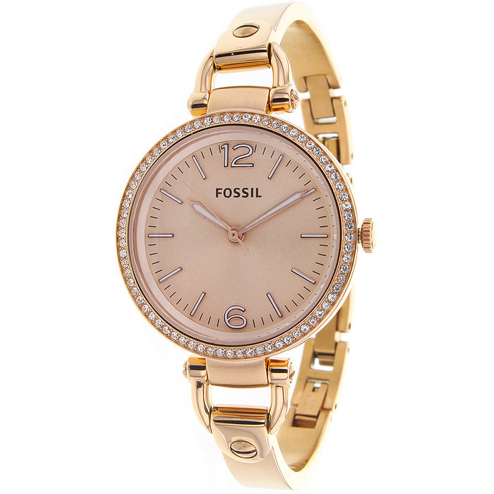 Fossil Women's Georgia Rose gold tone Dial Watch - ES3226