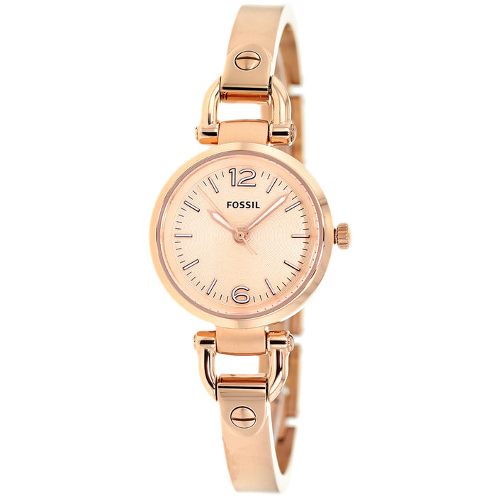 Fossil Women's Georgia Rose gold Dial Watch - ES3268