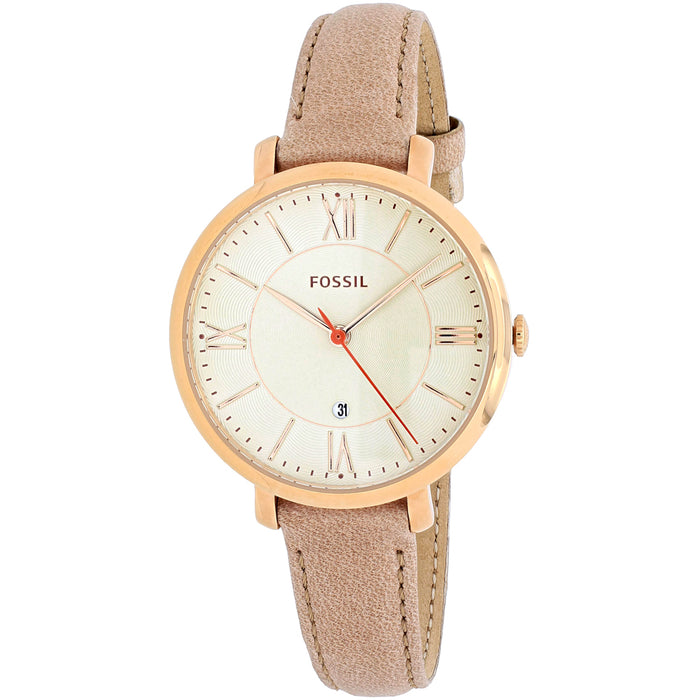Fossil Women's Jacqueline Beige Dial Watch - ES3487