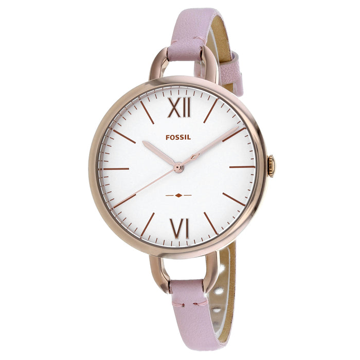 Fossil Women's Annette White Dial Watch - ES4356