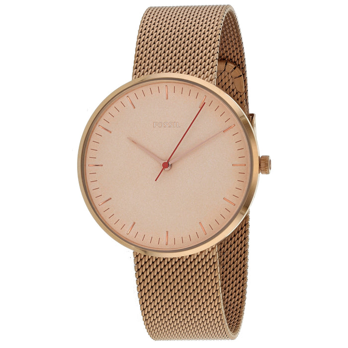 Fossil Women's Essentialist Rose Gold Dial Watch - ES4425