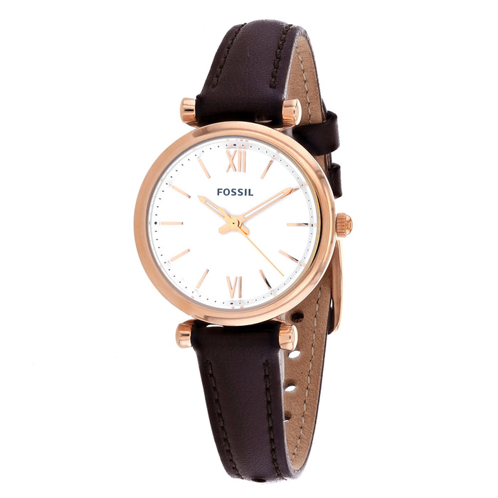 Fossil Women's Carlie White Dial Watch - ES4472