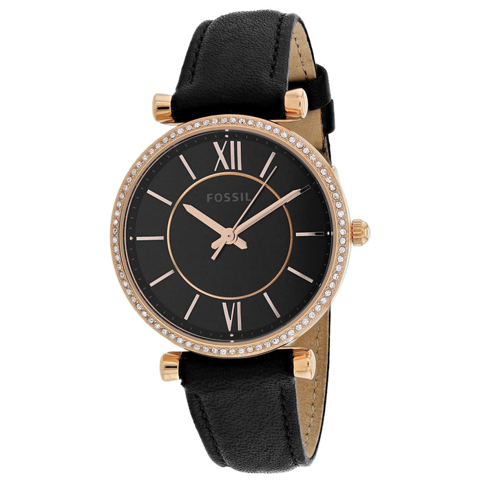 Fossil Women's Vintage  Black Dial Watch - ES4507