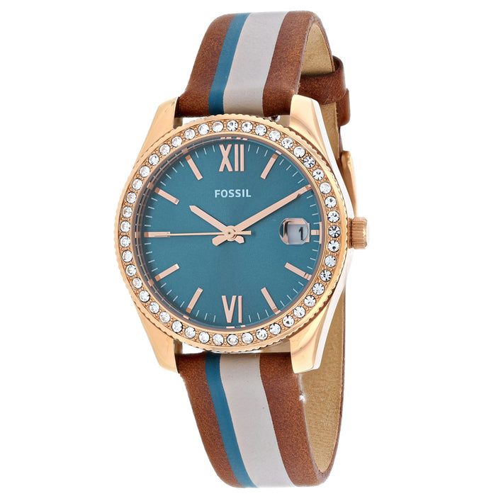 Fossil Women's Scarlette Blue Dial Watch - ES4593