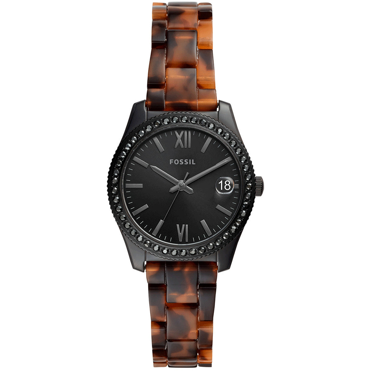 Fossil Women's Scarlette Black Dial Watch - ES4638 — Accuratime