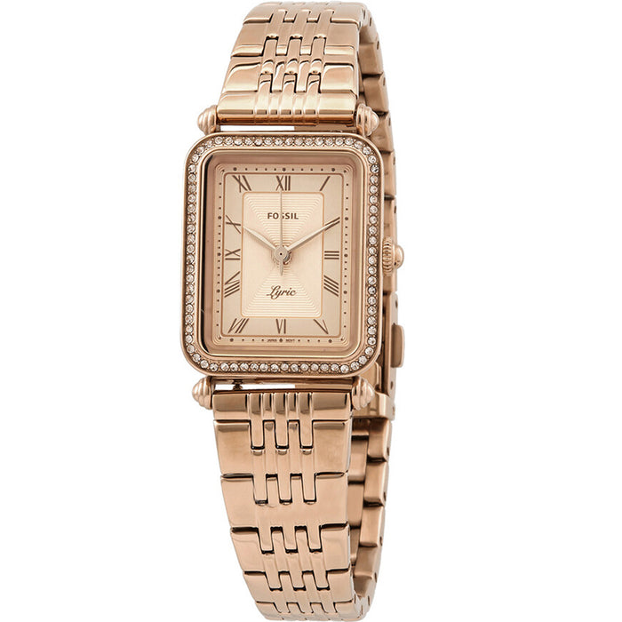 Fossil Women's Lyric Rose gold Dial Watch - ES4720