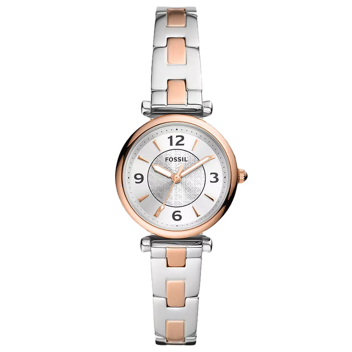 Fossil Women's Carlie Silver Dial Watch - ES5201