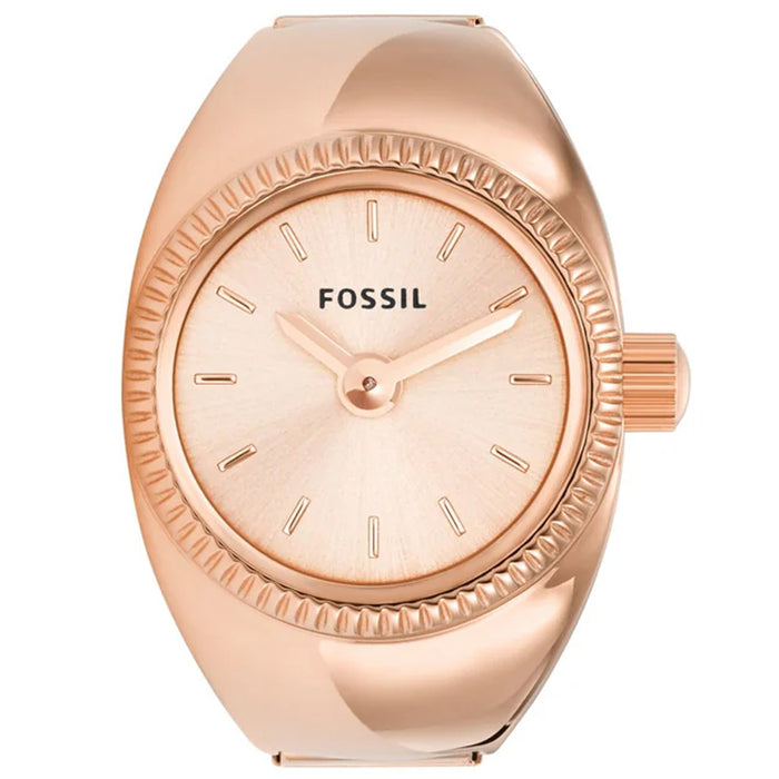 Fossil Women's Watch Ring Rose gold Dial Watch - ES5247