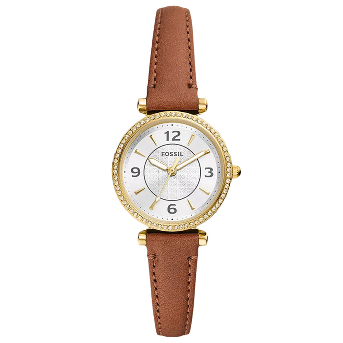 Fossil Women's Carlie Silver Dial Watch - ES5297