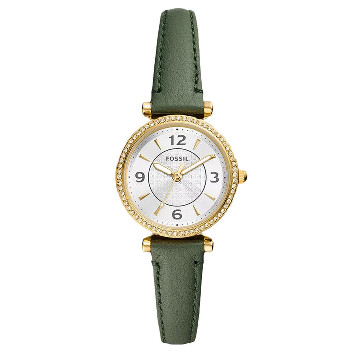 Fossil Women's Carlie Silver Dial Watch - ES5298