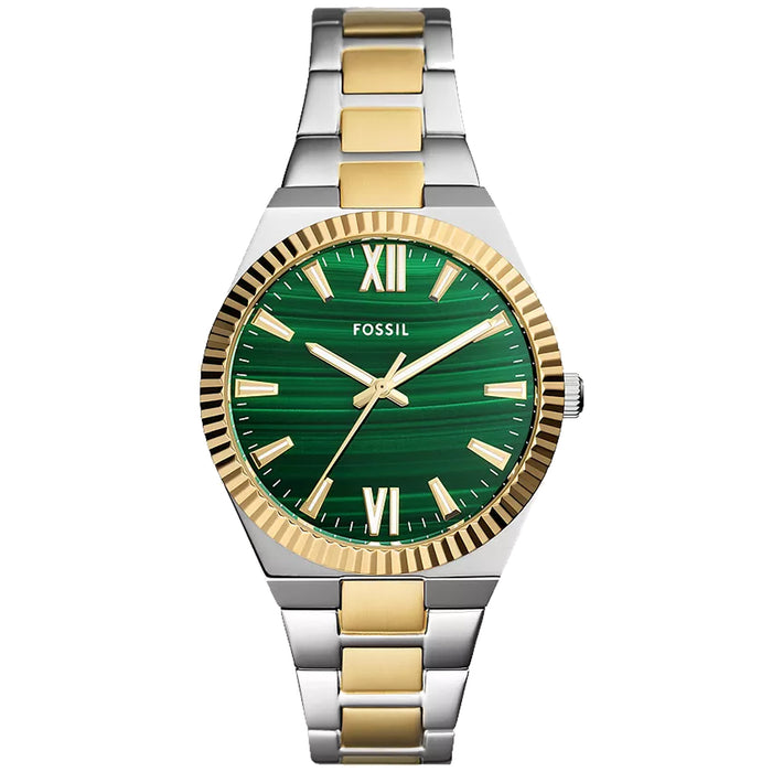 Fossil Women's Scarlette Green Dial Watch - ES5334