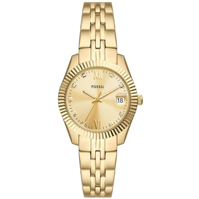 Fossil Women's Scarlette Gold Dial Watch - ES5338