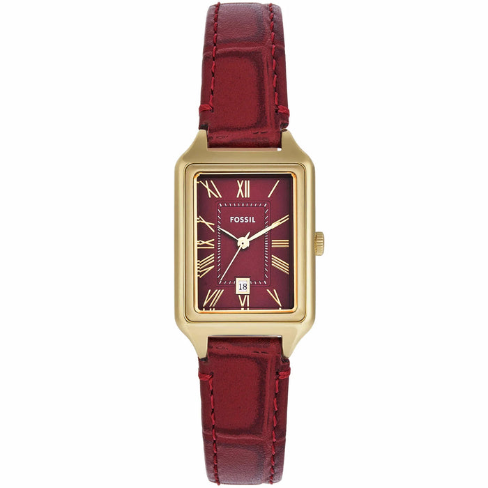 Fossil Women's Raquel Red Dial Watch - ES5383