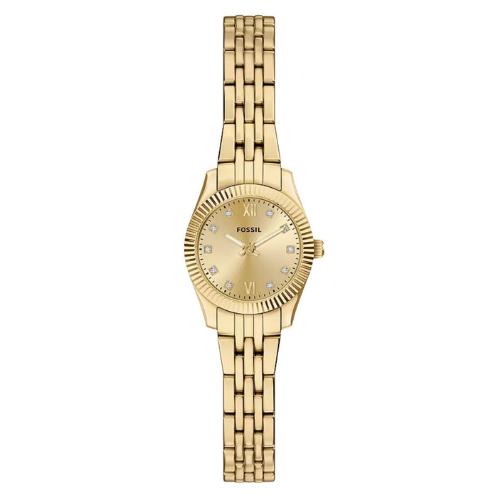 Fossil Women's Scarlette Mini Gold Dial Watch - ES5474