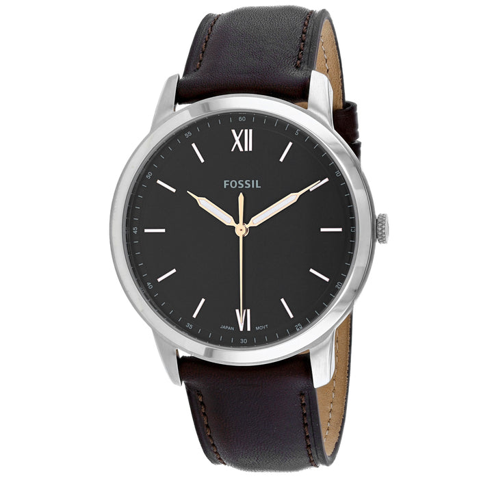 Fossil Men's The Minimalist Black Dial Watch - FS5464