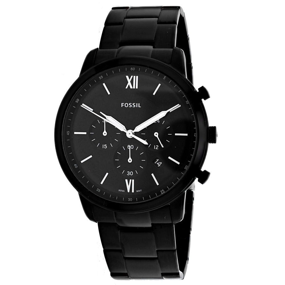 Fossil Men's Nuetra Chronograph Black Dial Watch - FS5474 — Accuratime