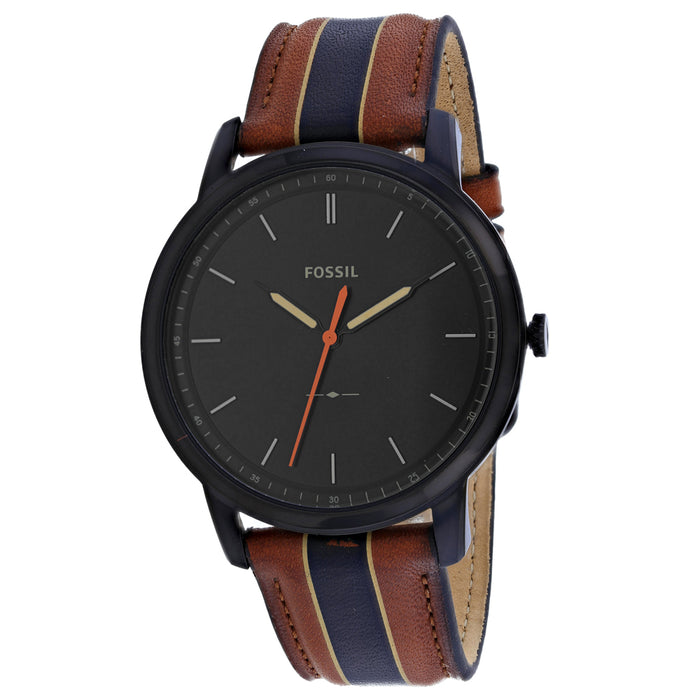 Fossil Men's Minimalist Black Dial Watch - FS5556