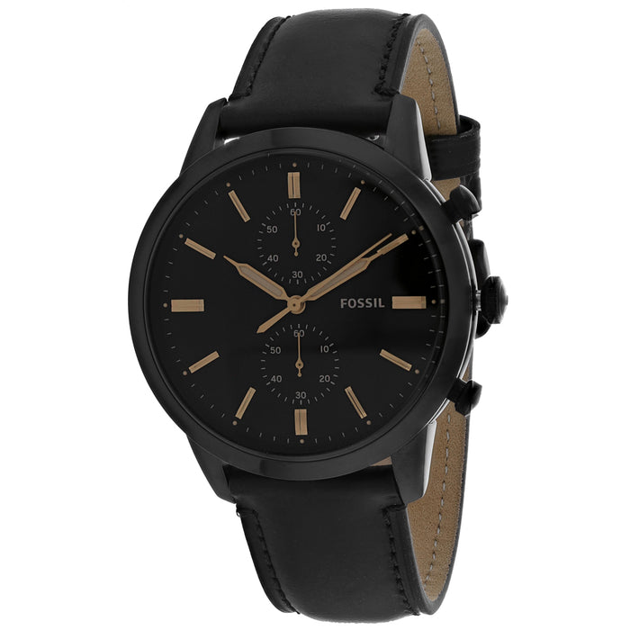 Fossil Men's Townsman Black Dial Watch - FS5585