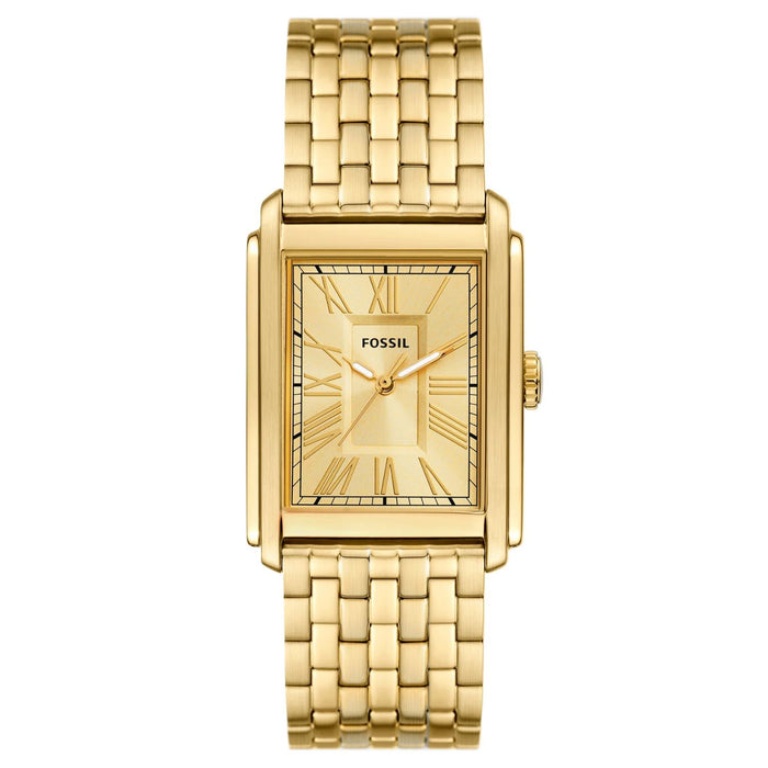 Fossil Men's Carraway Gold Dial Watch - FS6009