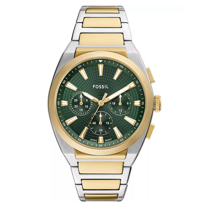 Fossil Men's Everette Green Dial Watch - FS6106