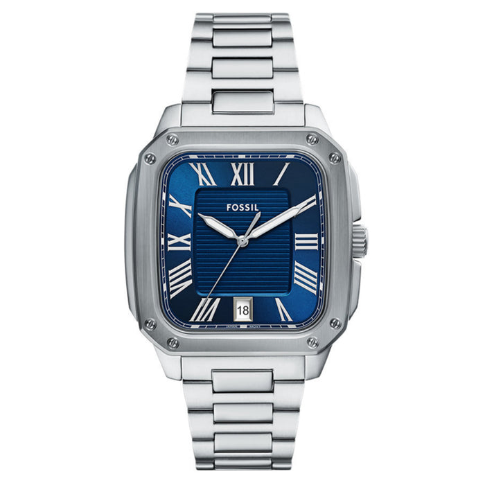 Fossil Men's Crosby Blue Dial Watch - FS6121