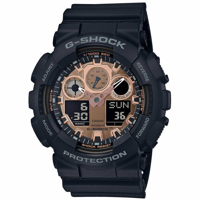 Casio Men's G-Shock Rose Gold Dial Watch - GA100MMC-1A