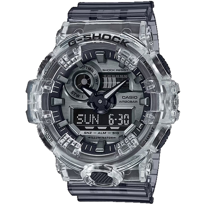 Casio Men's G-Shock GA-700 Series Grey Dial Watch - GA700SK-1