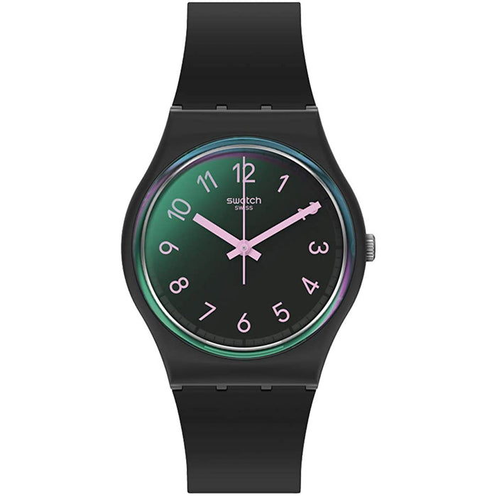 Swatch Women's La Night Green Dial Watch - GB330