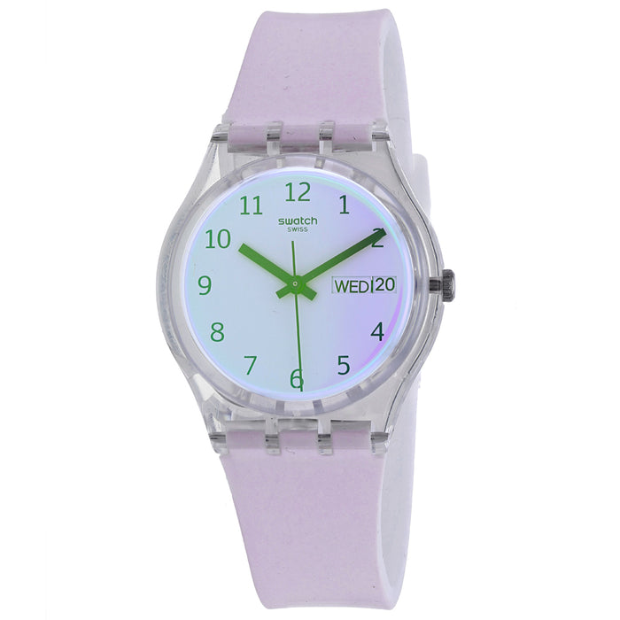 Swatch Unisex's Purple Dial Watch - GE714