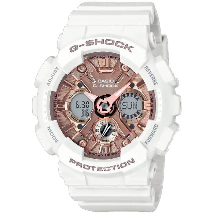 Casio Women's G-Shock Rose gold Dial Watch - GMA-S120MF-7A2CR