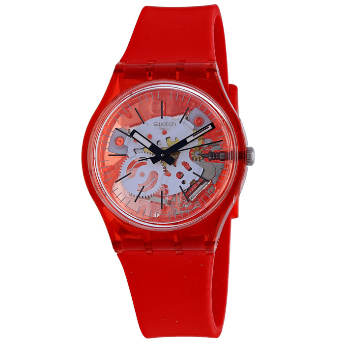 Swatch Men's Red Dial Watch - GR178