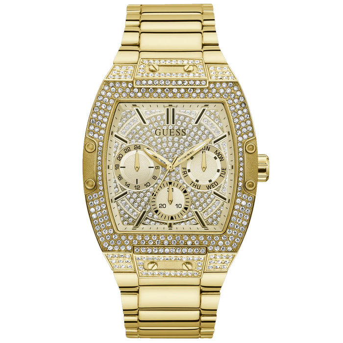 Guess Men's Classic Gold Dial Watch - GW0094G2