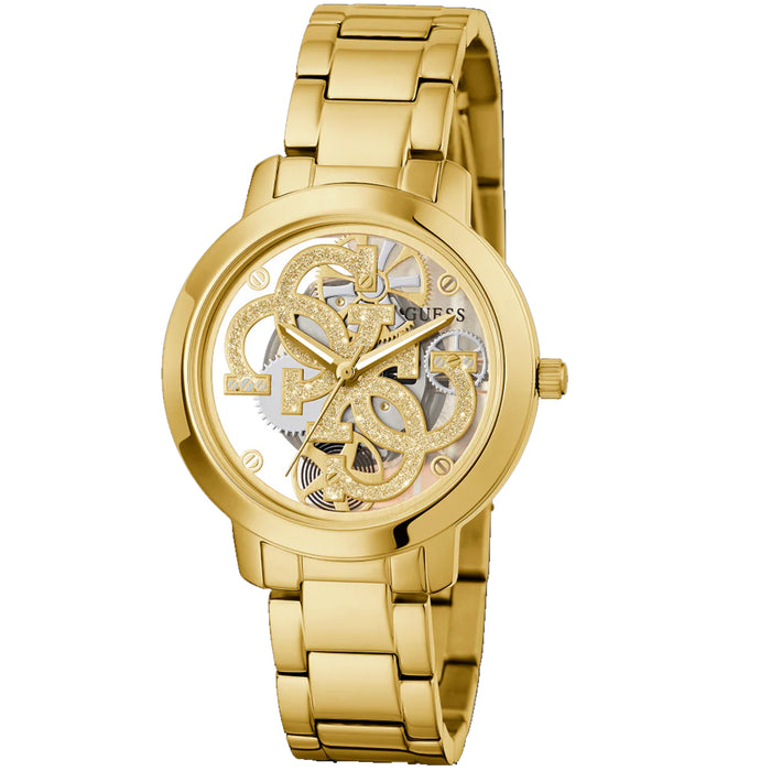 Guess Women's Quattro Clear Clear Dial Watch - GW0300L2