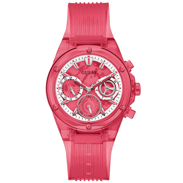 Guess Women's Red Multi-function Red Dial Watch - GW0438L4