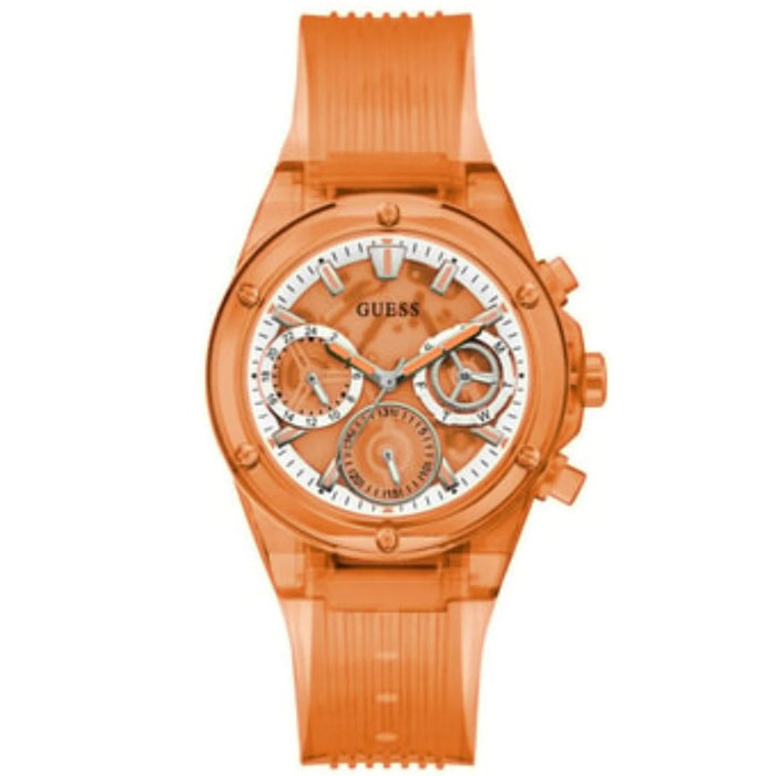 Guess Women's Orange Multi-function Orange Dial Watch - GW0438L5