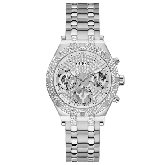 Guess Women's Silver Tone Multi-function Silver Dial Watch - GW0440L1