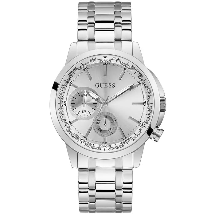 Guess Men's Spec Silver Dial Watch - GW0490G1