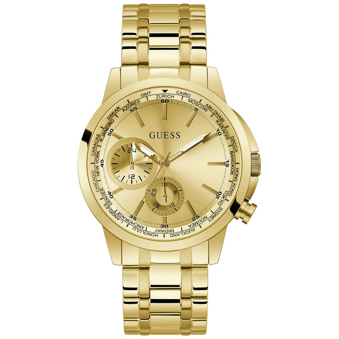 Guess Men's Spec Gold Dial Watch - GW0490G2