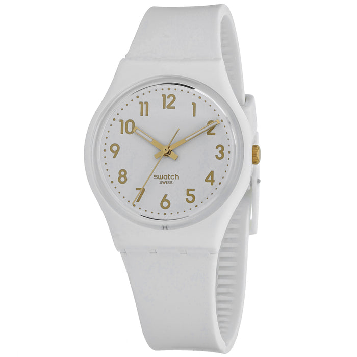 Swatch Women's Bishop White dial watch - GW164