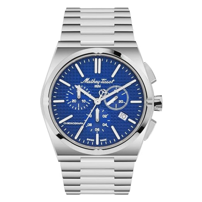 Mathey Tissot Men's Zoltan Blue Dial Watch - H117CHABU