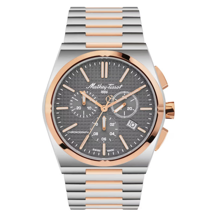 Tissot Men's Zues Grey Dial Watch - H117CHSK