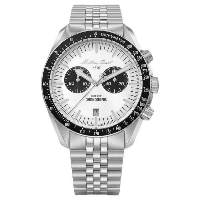 Mathey-Tissot Men's Chronograph White Dial Watch - H196CHNS