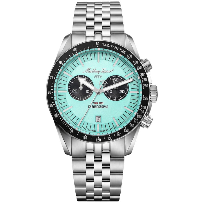 Mathey-Tissot Men's Chronograph White Dial Watch - H196CHSK