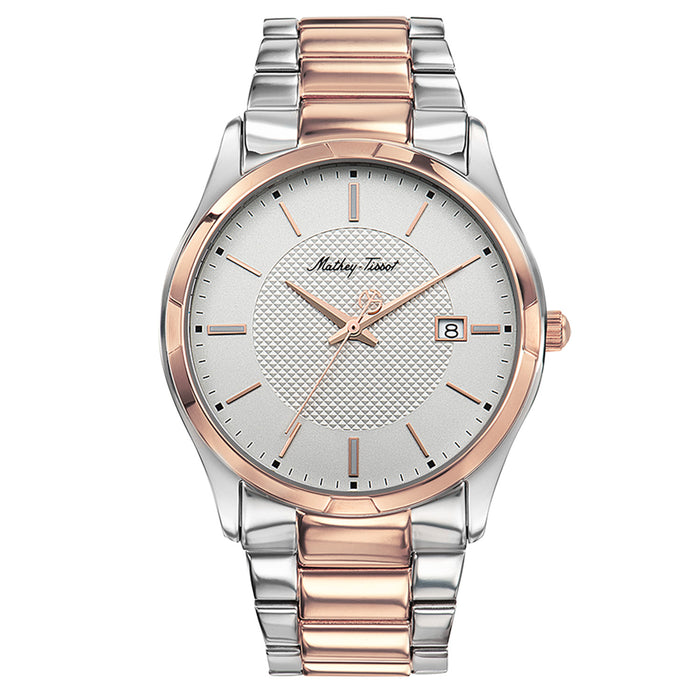 Mathey Tissot Men's Classic White Dial Watch - H2111BI