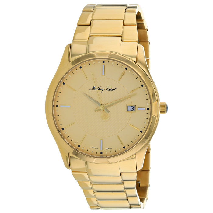 Mathey Tissot Men's Classic Gold Dial Watch - H2111PDI